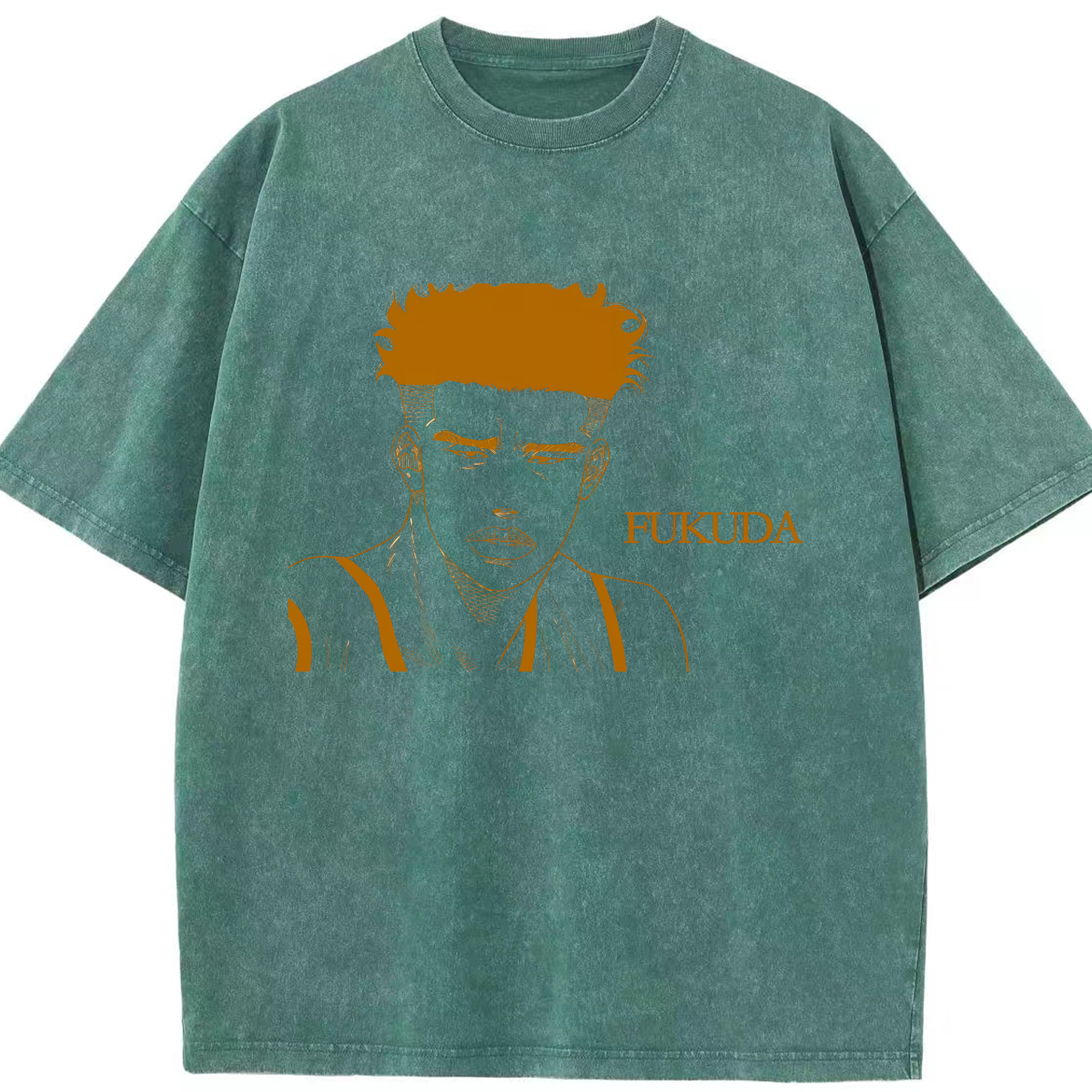 （画像用） SLAM DUNK／スラムダンク 綿100% ヴィンテージ風 半袖Tシャツ（フロントプリント）
